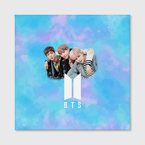 Картина квадратная BTS голубой фон / 3D-принт – фото 2