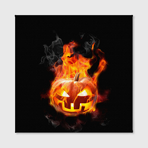 Картина квадратная Горящая тыква джек / 3D-принт – фото 2