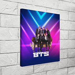 Холст квадратный BTS группа на диване, цвет: 3D-принт — фото 2