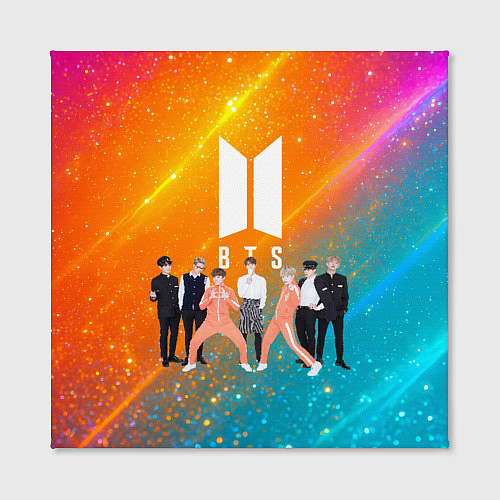 Картина квадратная BTS блестящий фон / 3D-принт – фото 2
