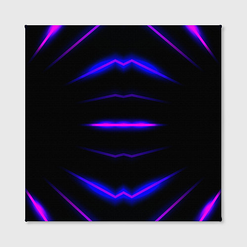 Картина квадратная Color black neon / 3D-принт – фото 2