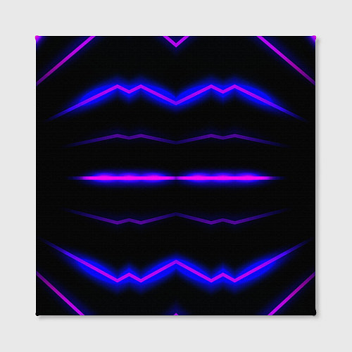 Картина квадратная Color multicoloured neon stripes / 3D-принт – фото 2