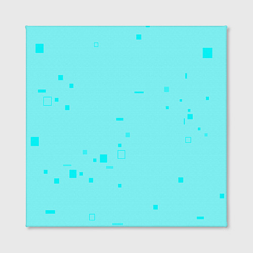 Картина квадратная Color light blue shapes / 3D-принт – фото 2