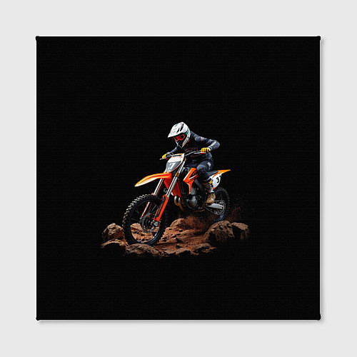 Картина квадратная Motocross racer / 3D-принт – фото 2