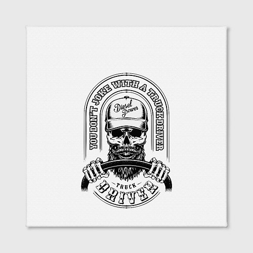 Картина квадратная Водитель грузовика / 3D-принт – фото 2