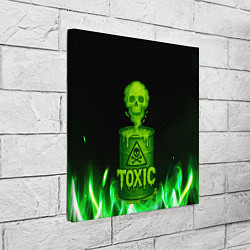 Холст квадратный Toxic череп из кислоты, цвет: 3D-принт — фото 2