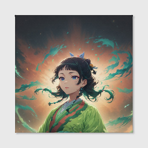 Картина квадратная Маомао на фоне облаков / 3D-принт – фото 2