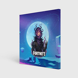 Холст квадратный Рейвен Fortnite, цвет: 3D-принт
