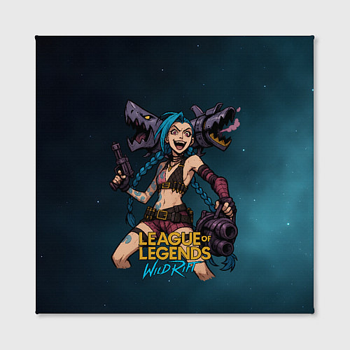 Картина квадратная League of Legends Jinx / 3D-принт – фото 2