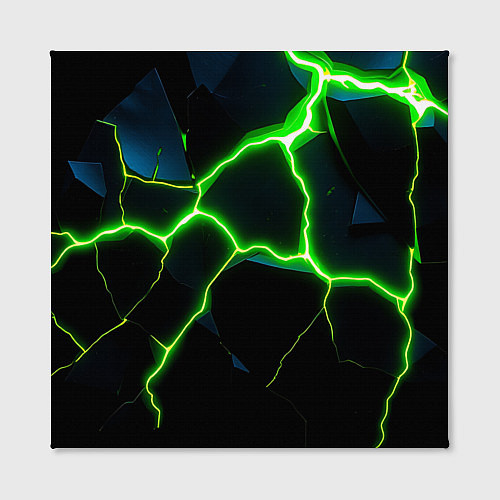 Картина квадратная Green split / 3D-принт – фото 2