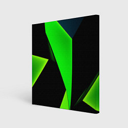 Холст квадратный Green tiles, цвет: 3D-принт