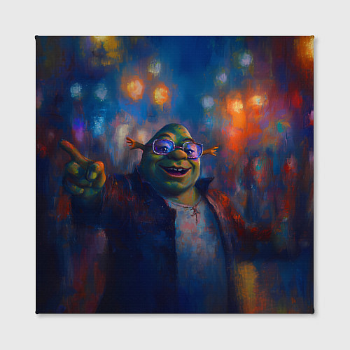 Картина квадратная Шрек красками / 3D-принт – фото 2