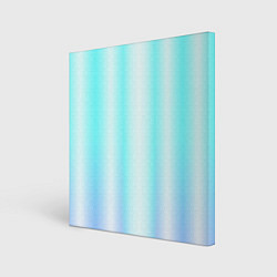 Холст квадратный Neon white blue lines, цвет: 3D-принт
