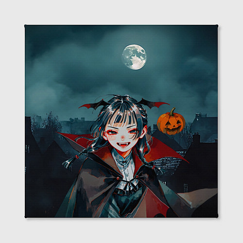 Картина квадратная Вампирша МаоМао - Монолог Фармацевта аниме Хэллоуи / 3D-принт – фото 2