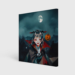Холст квадратный Вампирша МаоМао - Монолог Фармацевта аниме Хэллоуи, цвет: 3D-принт