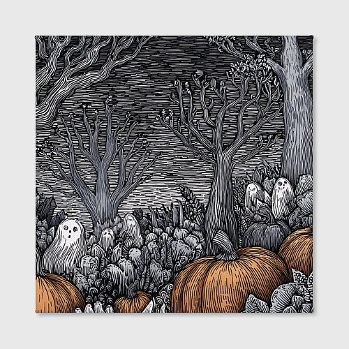 Картина квадратная Осенние шалости духов / 3D-принт – фото 2