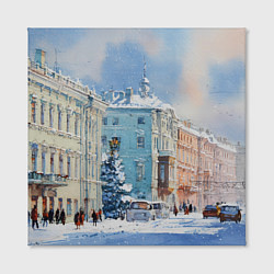 Холст квадратный Зимний Питер, цвет: 3D-принт — фото 2