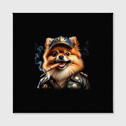 Картина квадратная Гламурный чау-чау / 3D-принт – фото 2