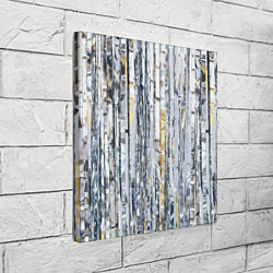 Холст квадратный Новогодний дождик, цвет: 3D-принт — фото 2