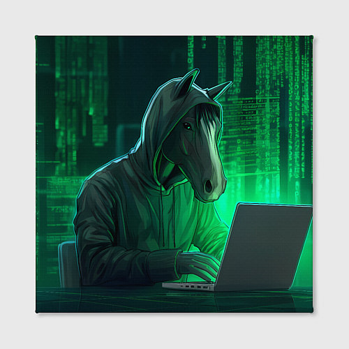 Картина квадратная Конь хакер / 3D-принт – фото 2