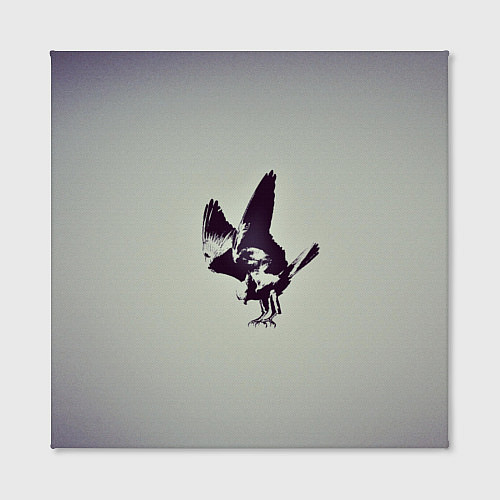Картина квадратная Атакующий ястреб / 3D-принт – фото 2