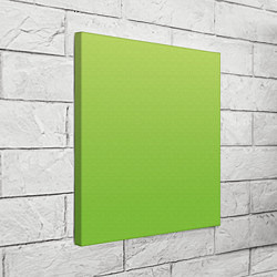 Холст квадратный Color lime green, цвет: 3D-принт — фото 2