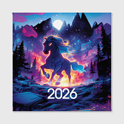 Холст квадратный 2026 Фэнтези лошадка, цвет: 3D-принт — фото 2