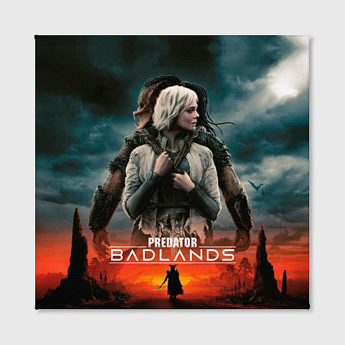 Картина квадратная Главные герои Хищник планета смерти / 3D-принт – фото 2