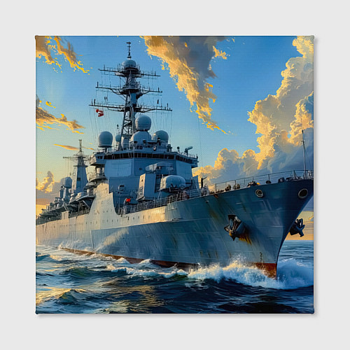 Картина квадратная Мощь российского флота / 3D-принт – фото 2