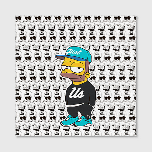Картина квадратная Bart Just Us / 3D-принт – фото 2