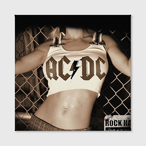 Картина квадратная AC/DC Girl / 3D-принт – фото 2