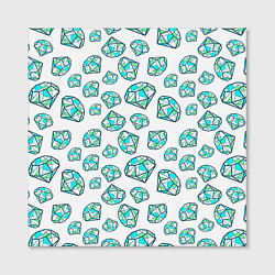 Холст квадратный Бриллианты, цвет: 3D-принт — фото 2