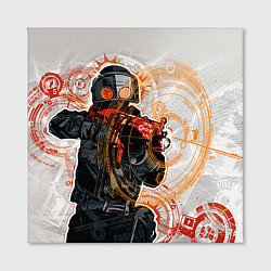 Холст квадратный Counter-Strike: SWAT, цвет: 3D-принт — фото 2