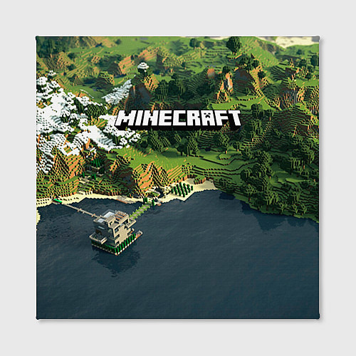 Картина квадратная Minecraft Location / 3D-принт – фото 2