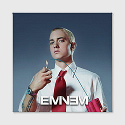 Холст квадратный Eminem Fire, цвет: 3D-принт — фото 2