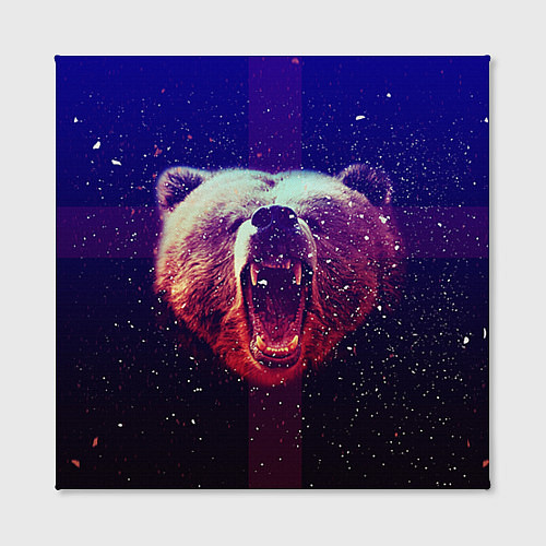 Картина квадратная Roar Bear / 3D-принт – фото 2