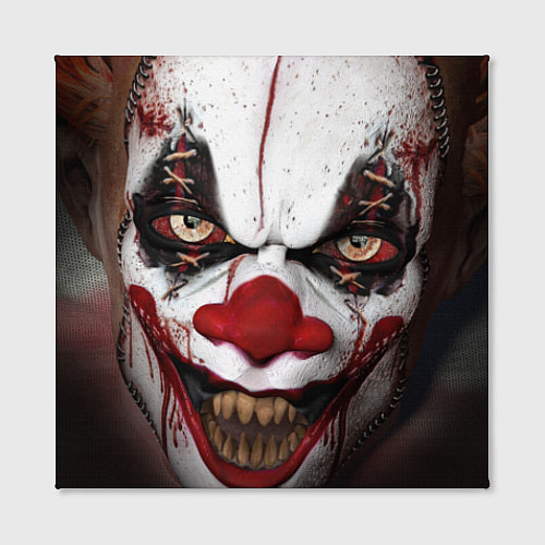 Картина квадратная Зомби клоун / 3D-принт – фото 2