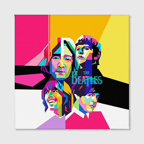Картина квадратная The Beatles: Poly-art / 3D-принт – фото 2