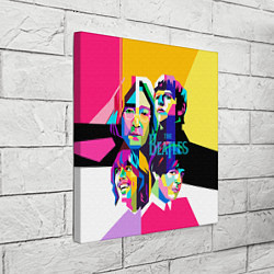 Холст квадратный The Beatles: Poly-art, цвет: 3D-принт — фото 2