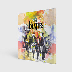 Холст квадратный The Beatles: Colour Spray, цвет: 3D-принт