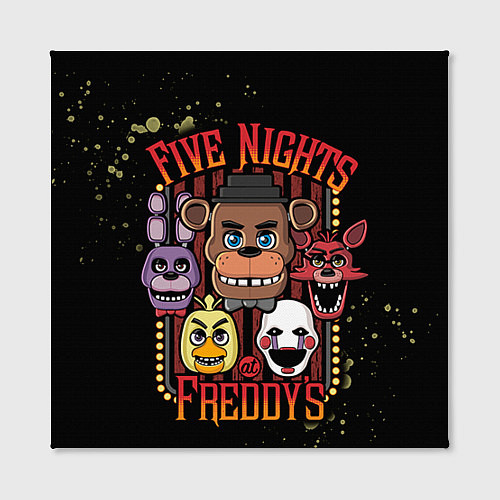 Картина квадратная Five Nights At Freddy's / 3D-принт – фото 2