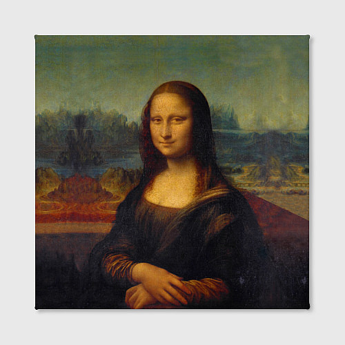 Картина квадратная Леонардо да Винчи - Мона Лиза / 3D-принт – фото 2