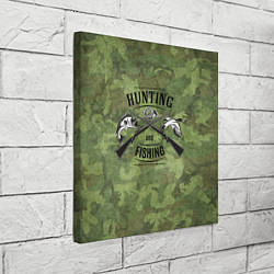 Холст квадратный Hunting & Fishing, цвет: 3D-принт — фото 2