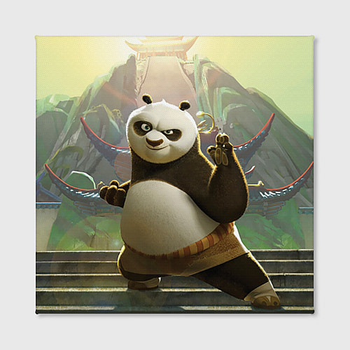 Картина квадратная Кунг фу панда / 3D-принт – фото 2