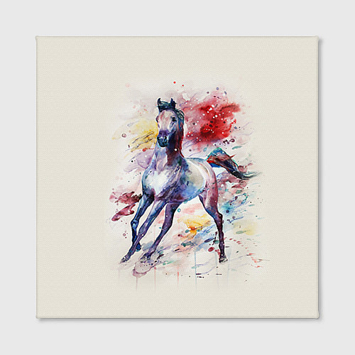 Картина квадратная Лошадь: акварель / 3D-принт – фото 2