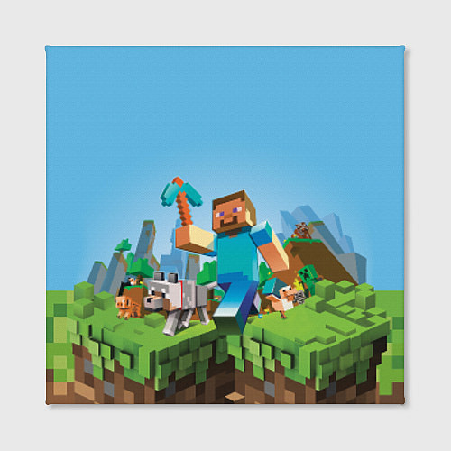 Картина квадратная Minecraft Summer / 3D-принт – фото 2