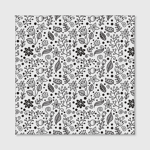 Картина квадратная Цветочки-травушки / 3D-принт – фото 2