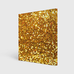 Холст квадратный Золотое мерцание, цвет: 3D-принт
