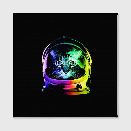 Картина квадратная Кот космонавт / 3D-принт – фото 2