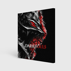 Холст квадратный Dark Souls: Wolf, цвет: 3D-принт